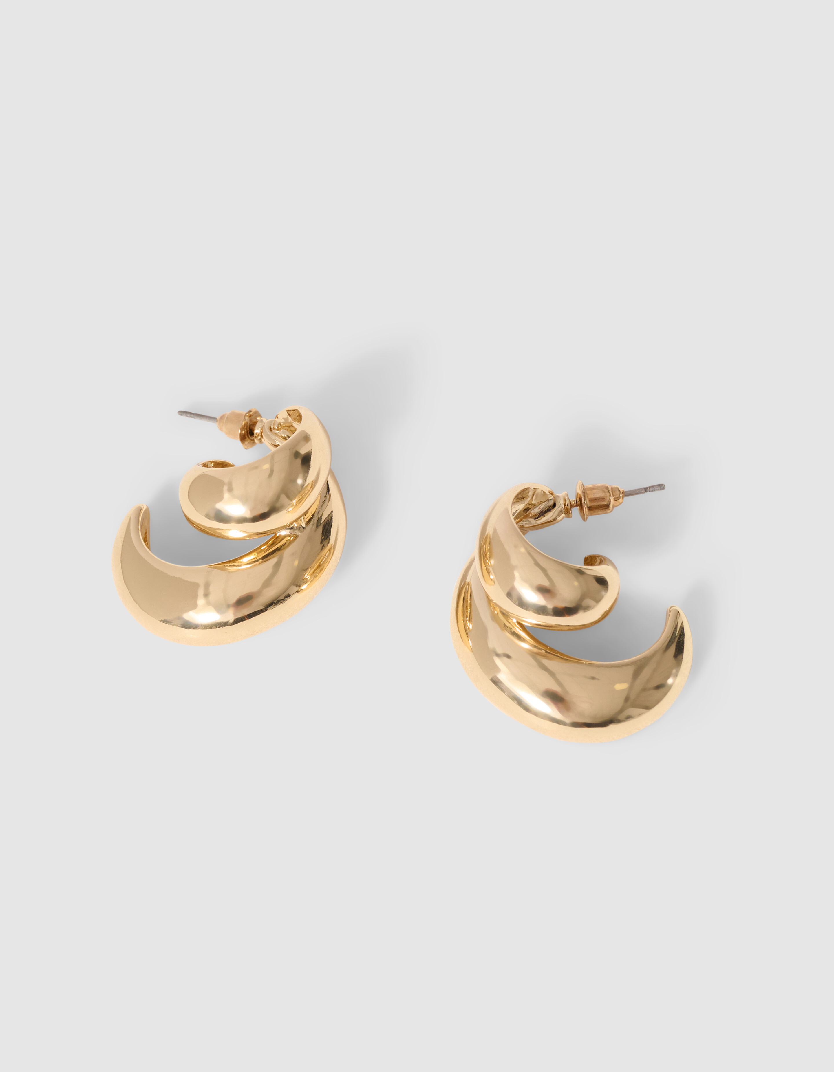 Double Drop Ohrringe Gold SHOEBY ACCESSOIRES