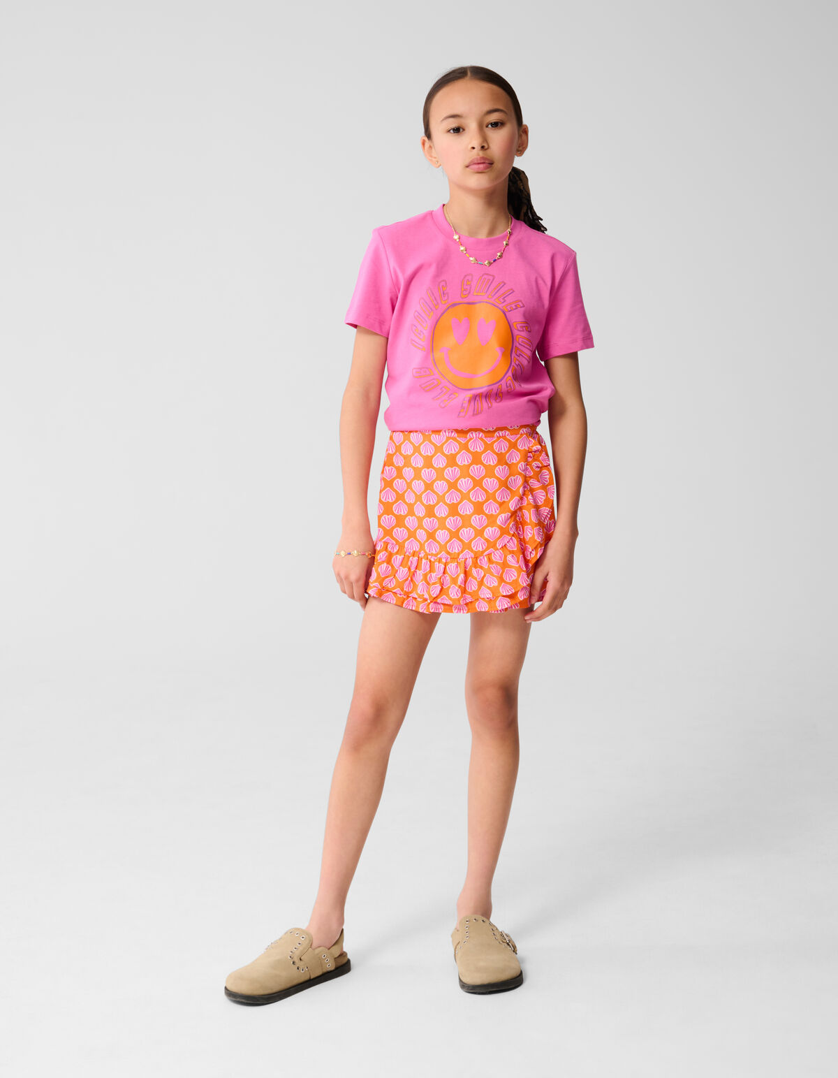 Smile Artwork T-Shirt Rosa SHOEBY GIRLS