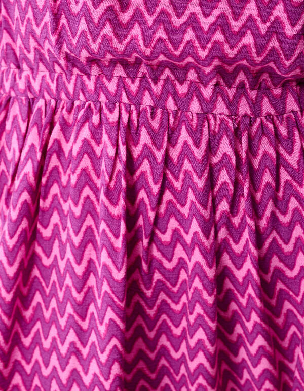 Bedrucktes Wave-Kleid Rosa SHOEBY GIRLS