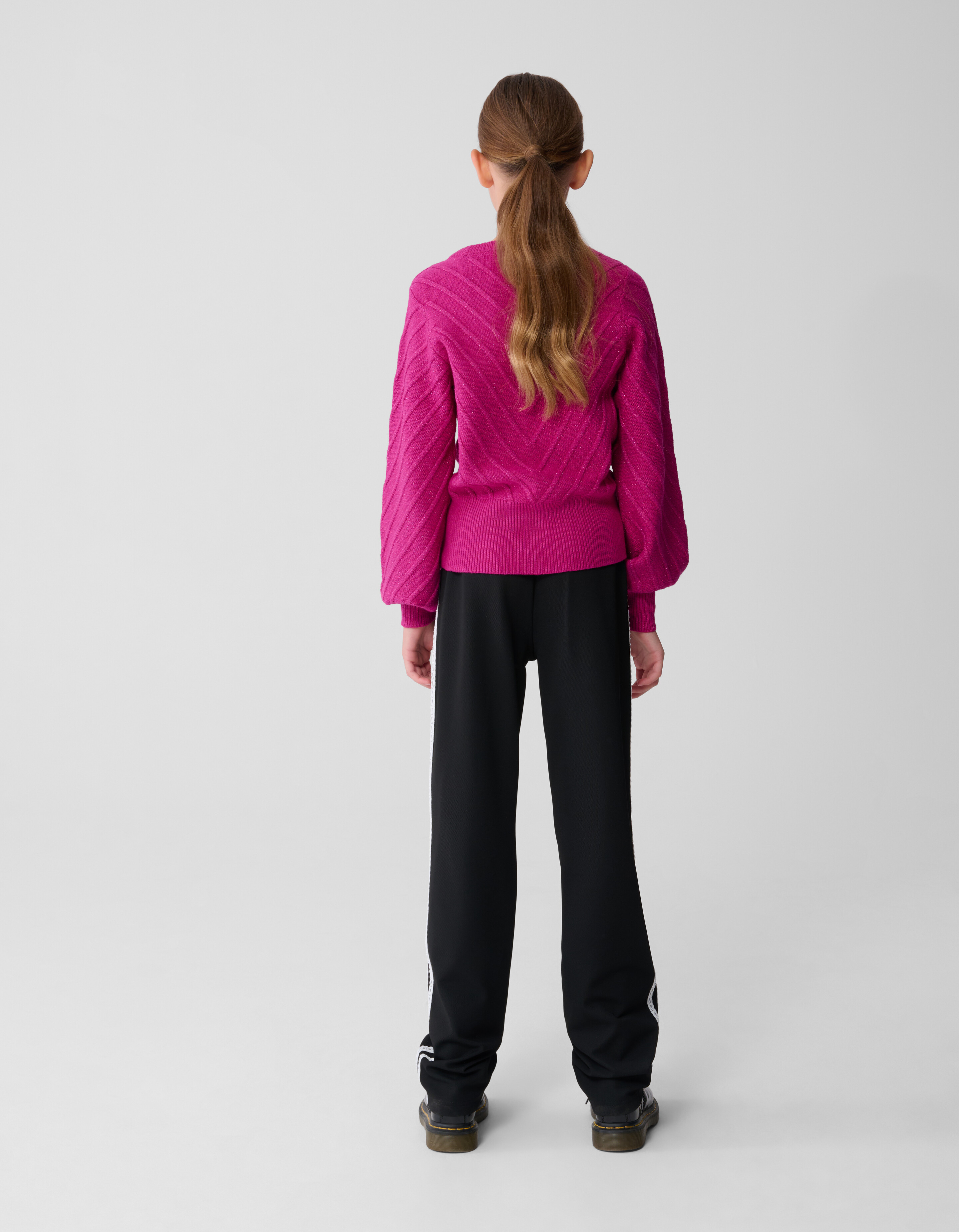 Sportliche Hose mit weitem Bein Schwarz SHOEBY GIRLS