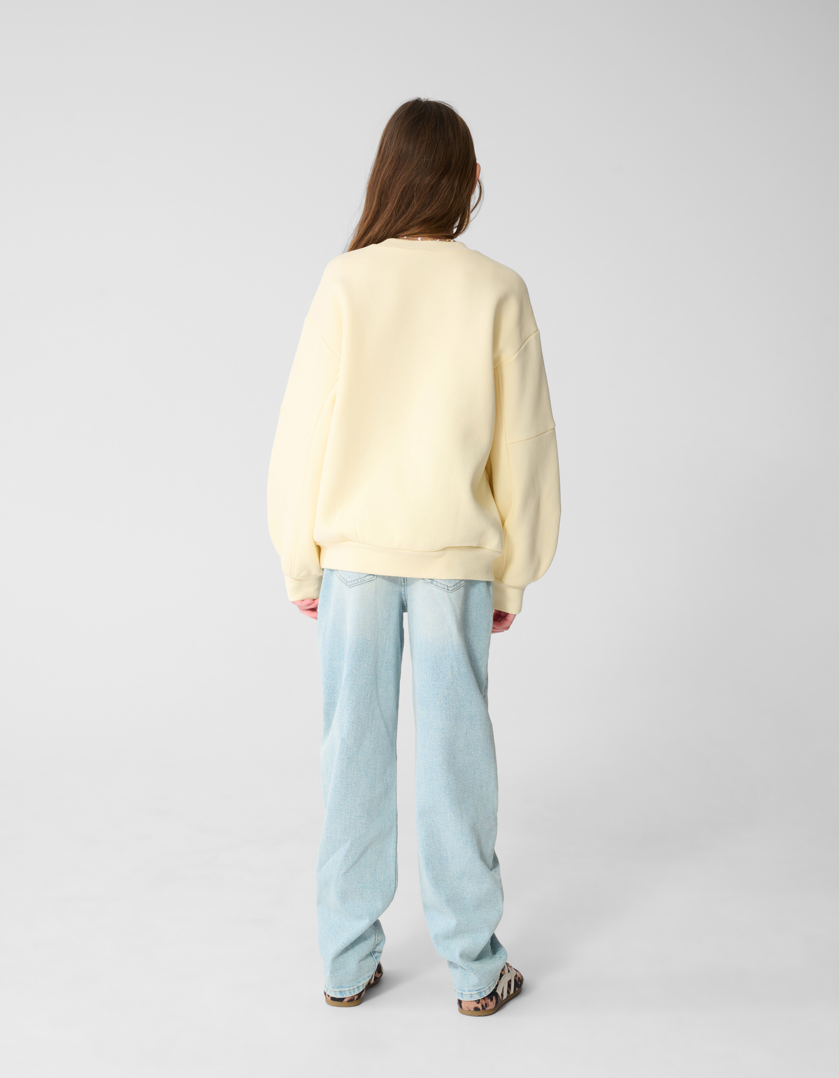 Gro&szlig;er &Auml;rmel Pullover Hellgelb SHOEBY GIRLS