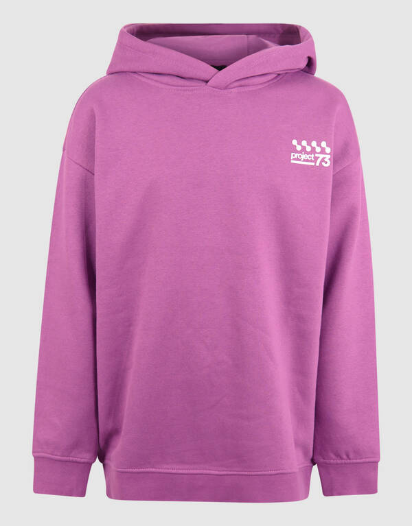 Basic Text Hoodie Lila SHOEBY BOYS
