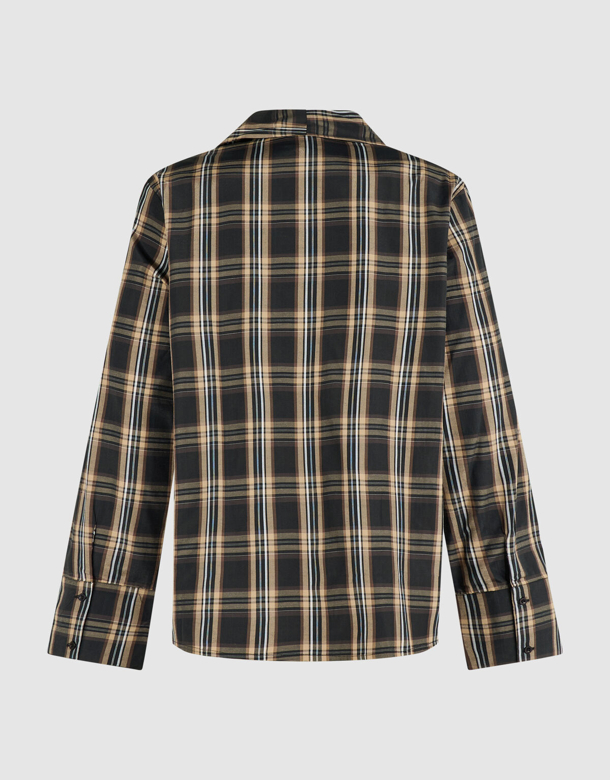 Bluse im Oversize-Schnitt mit Schal Braun SHOEBY WOMEN