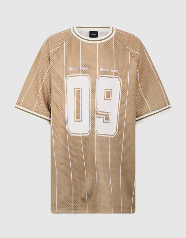 &Uuml;bergro&szlig;es sportliches T-Shirt in Braun SHOEBY BOYS