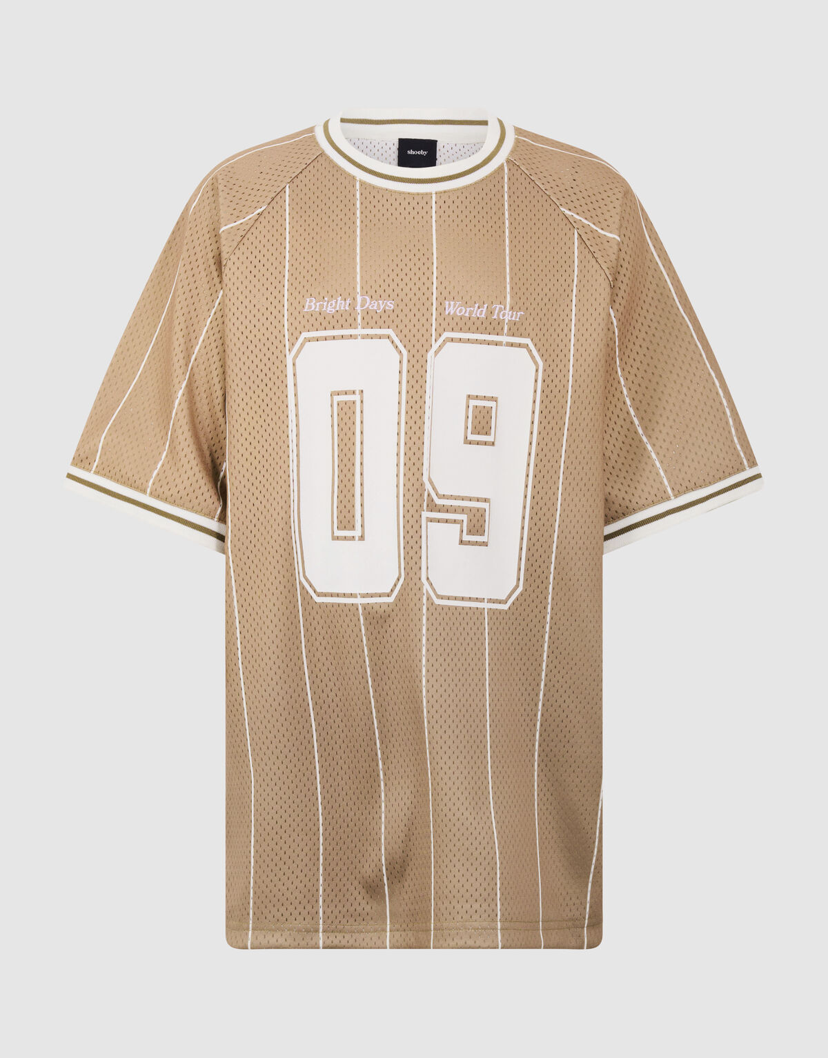 &Uuml;bergro&szlig;es sportliches T-Shirt in Braun SHOEBY BOYS