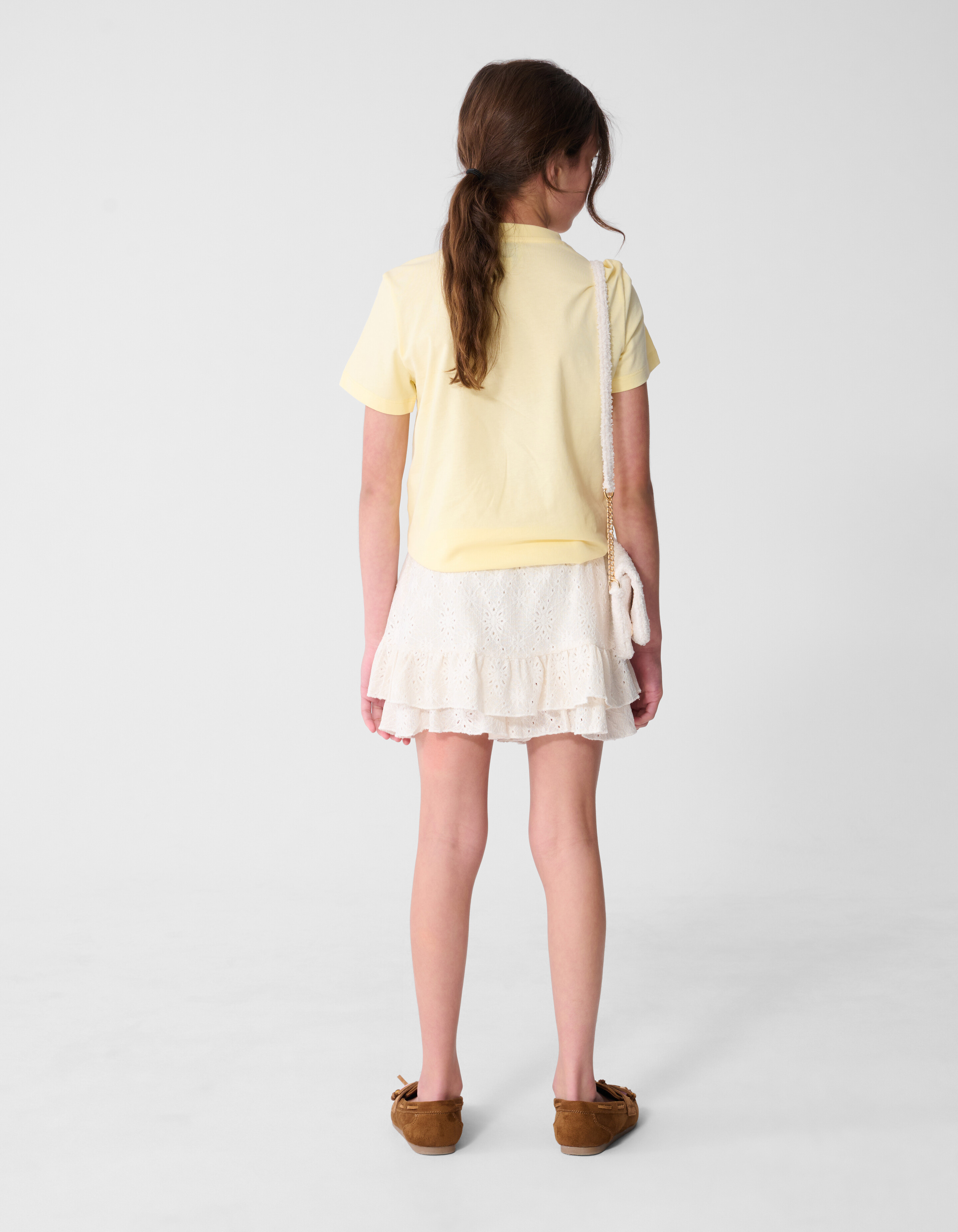 Postmarken-Kunst T-Shirt Hellgelb SHOEBY GIRLS