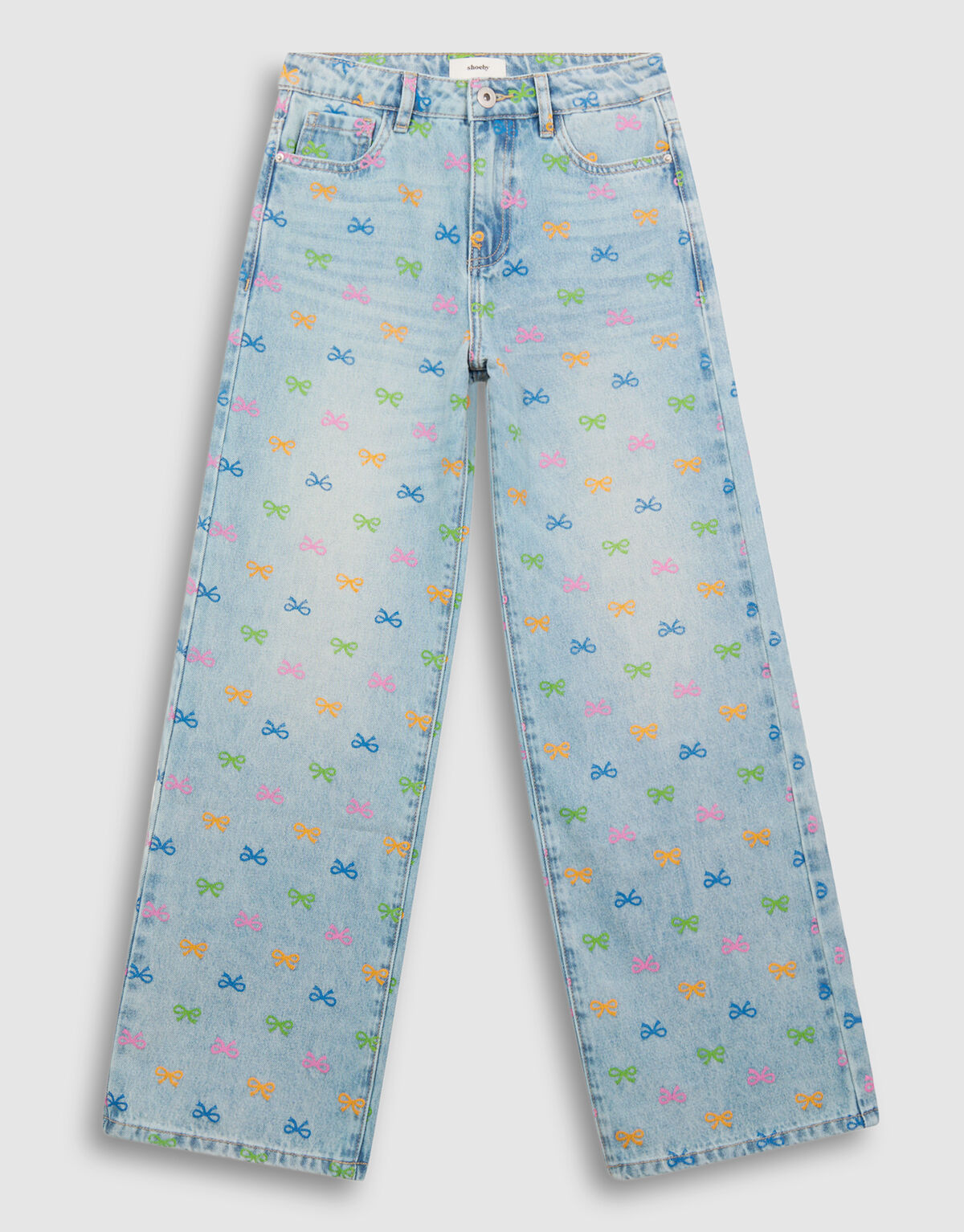 Strik Wide Leg Fit Jeans Blau SHOEBY GIRLS