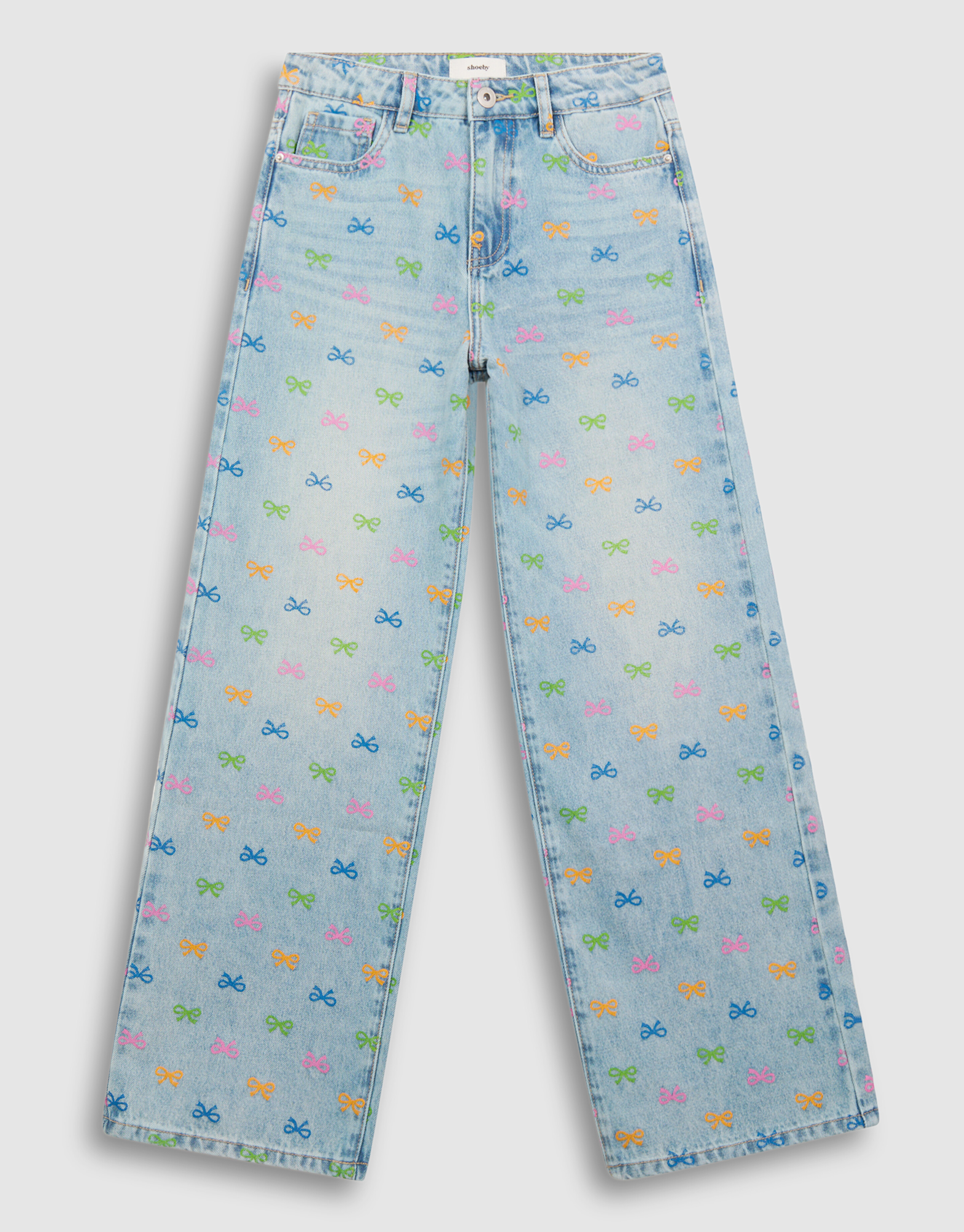 Strik Wide Leg Fit Jeans Blau SHOEBY GIRLS