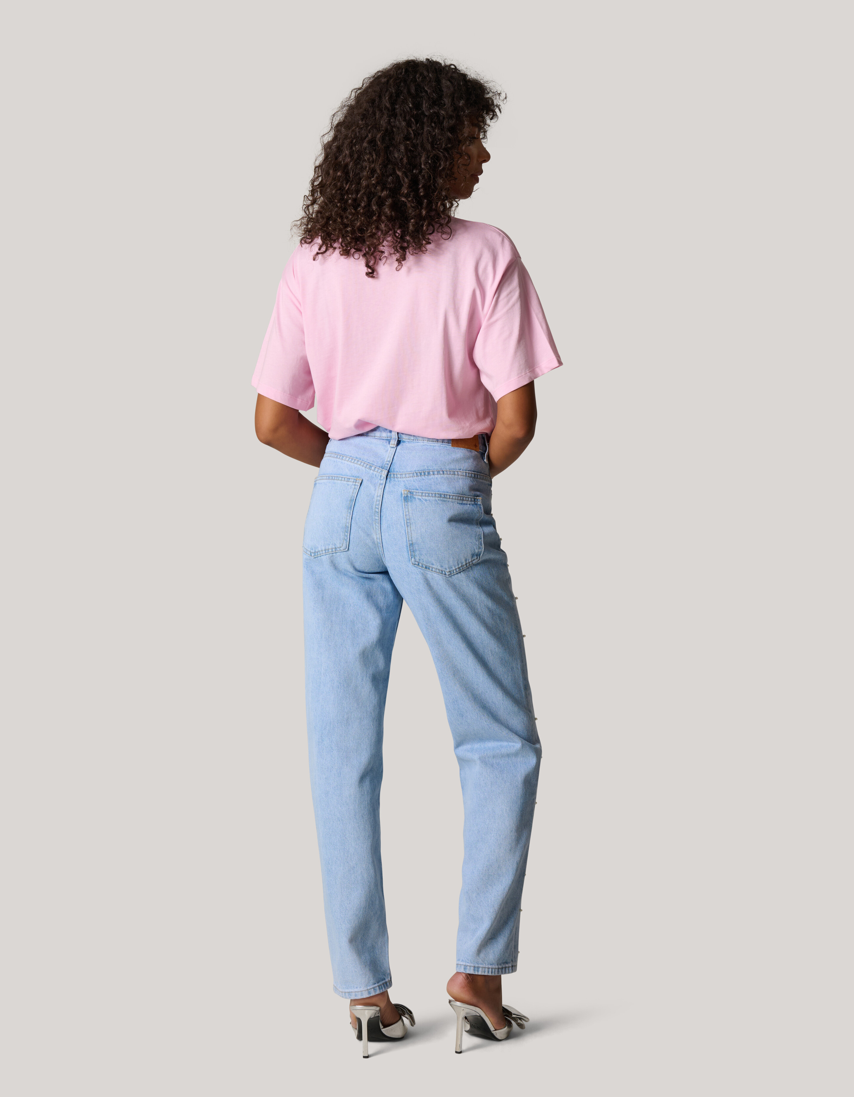 Smiley Kunstwerk T-shirt Rosa SHOEBY WOMEN