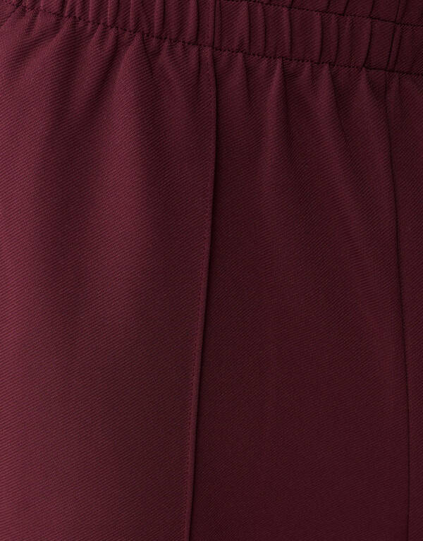 Dunkelrote Basic-Hose mit weitem Bein SHOEBY WOMEN