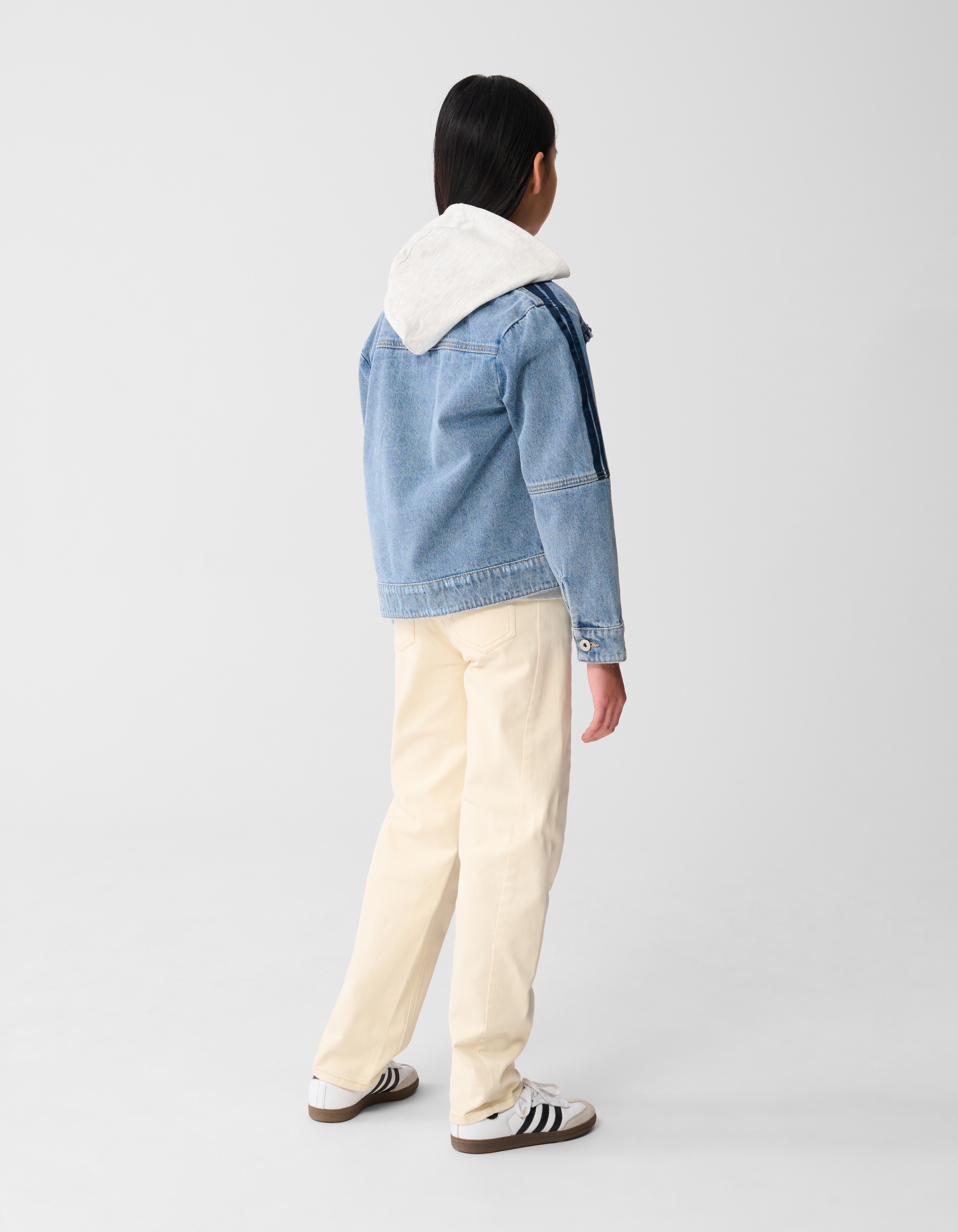 Barrel Fit Broek Gebroken Wit SHOEBY GIRLS