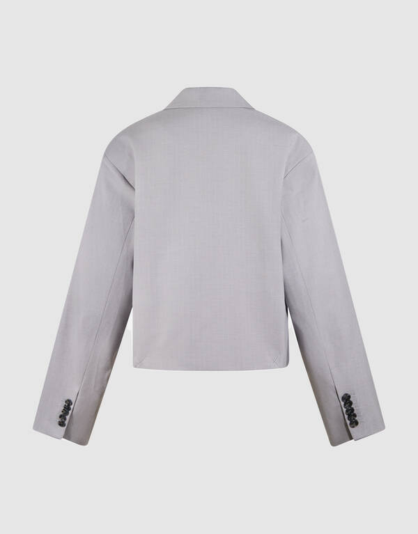 Taillierter Nadelstreifenblazer Hellgrau SHOEBY WOMEN