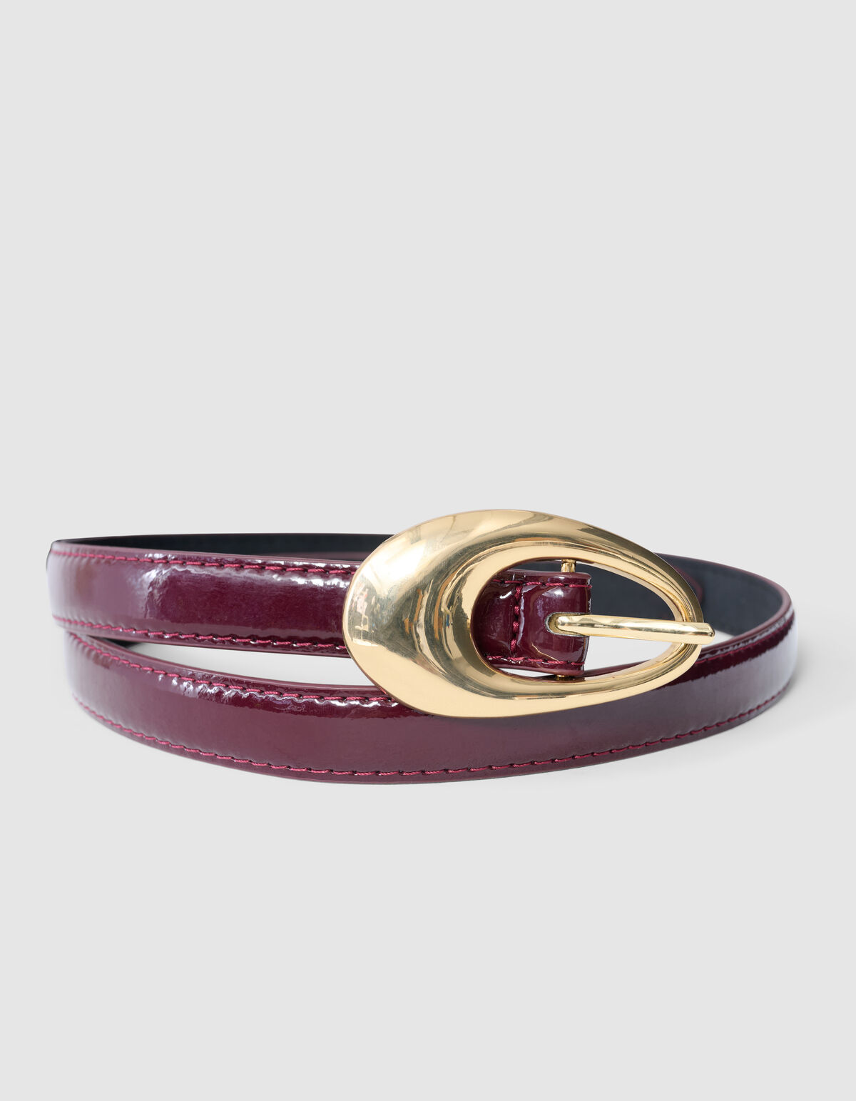 Schmaler Lackriemen Dunkelrot SHOEBY ACCESSOIRES