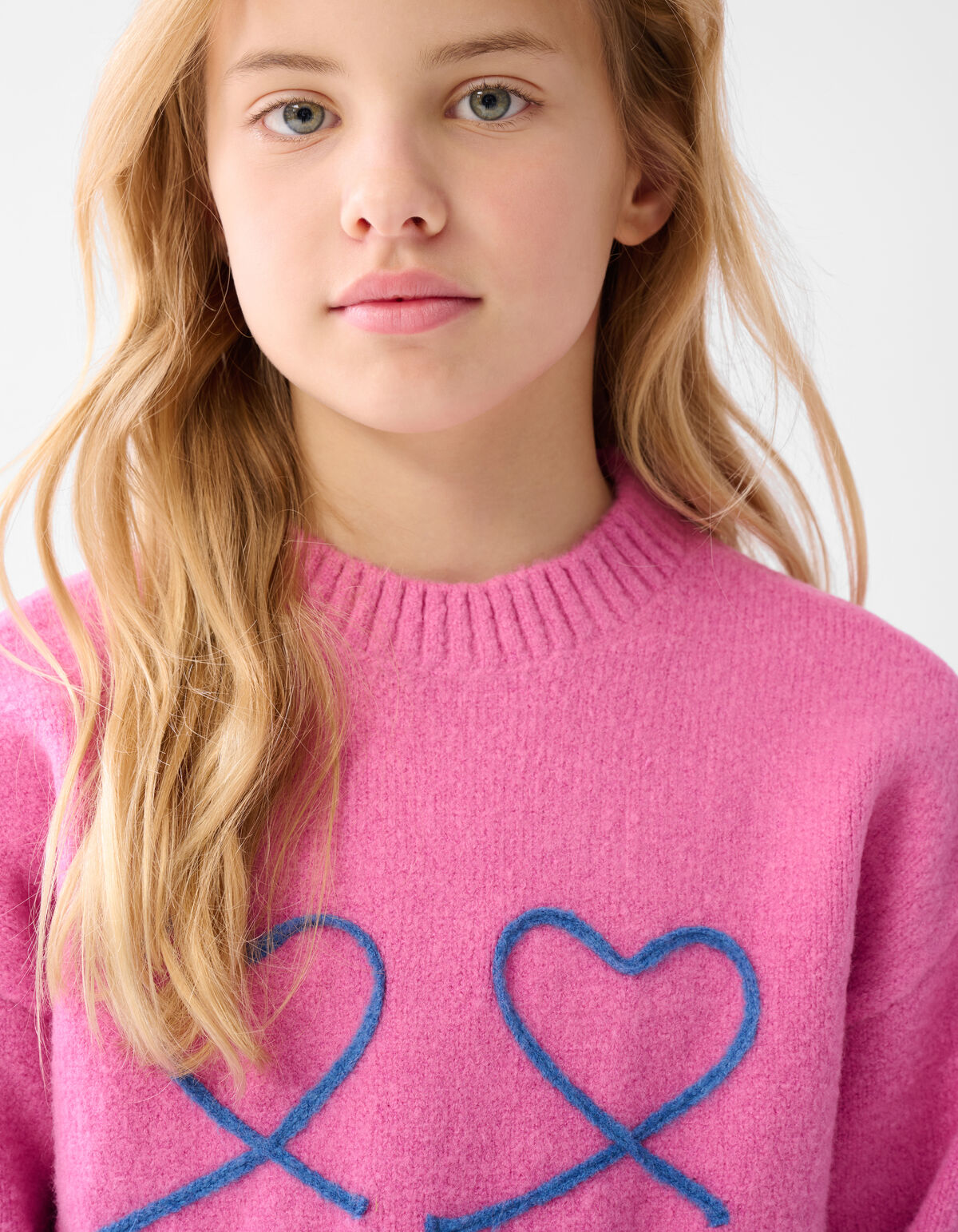 Herz-Pullover Rosa SHOEBY GIRLS