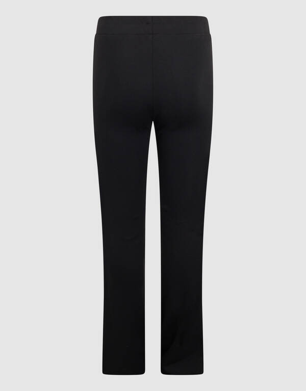 Ausgestellte Rippen-Leggings Schwarz SHOEBY GIRLS