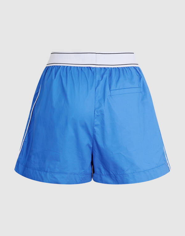 Indigo-Popeline-Shorts Blau SHOEBY WOMEN