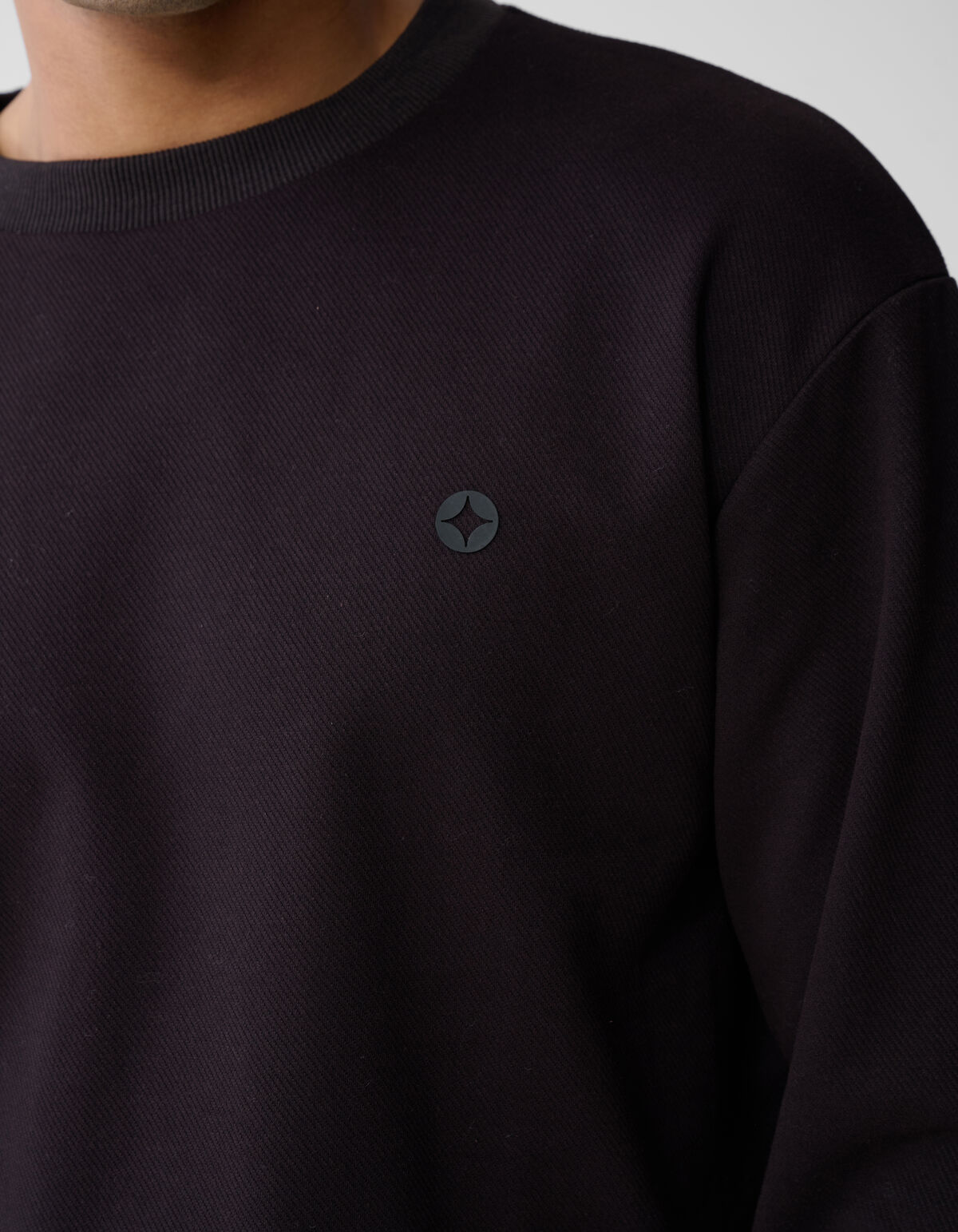Stricklogo-Pullover Dunkelbraun SHOEBY MEN