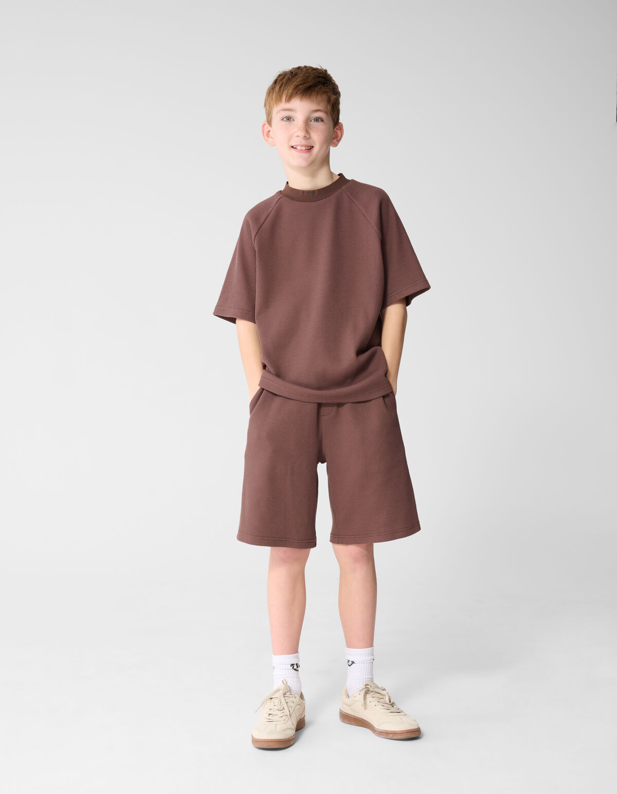 Waffel Kurz Dunkelbraun SHOEBY BOYS