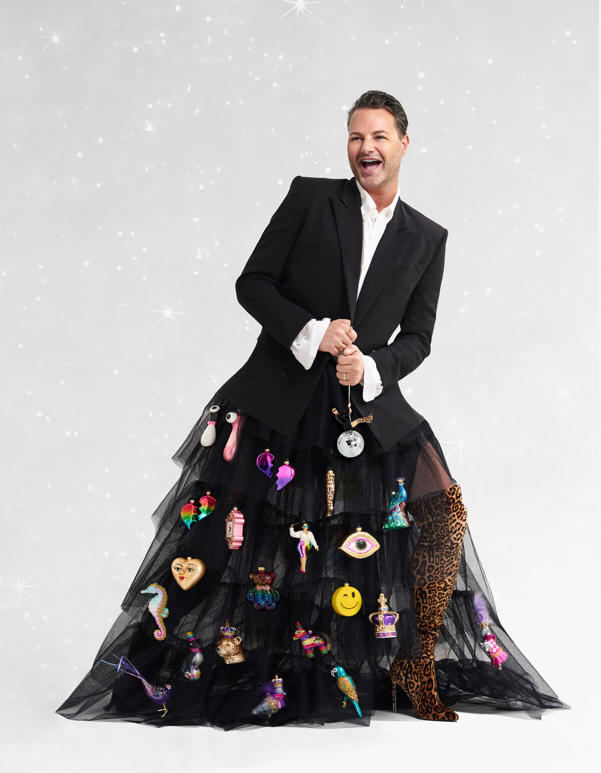 K&ouml;niglicher Leoparden-Weihnachtsball von Fred SHOEBY ACCESSOIRES