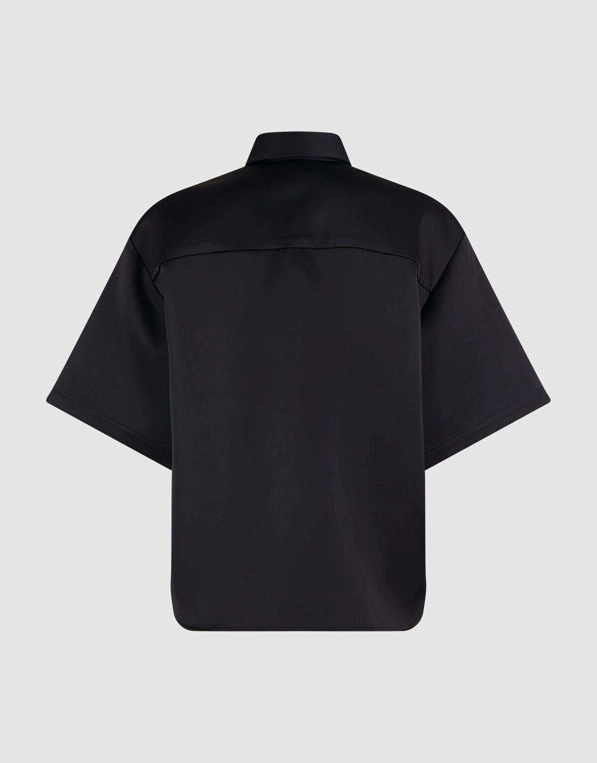 &Uuml;bergro&szlig;e Satinbluse Schwarz von Monica SHOEBY WOMEN