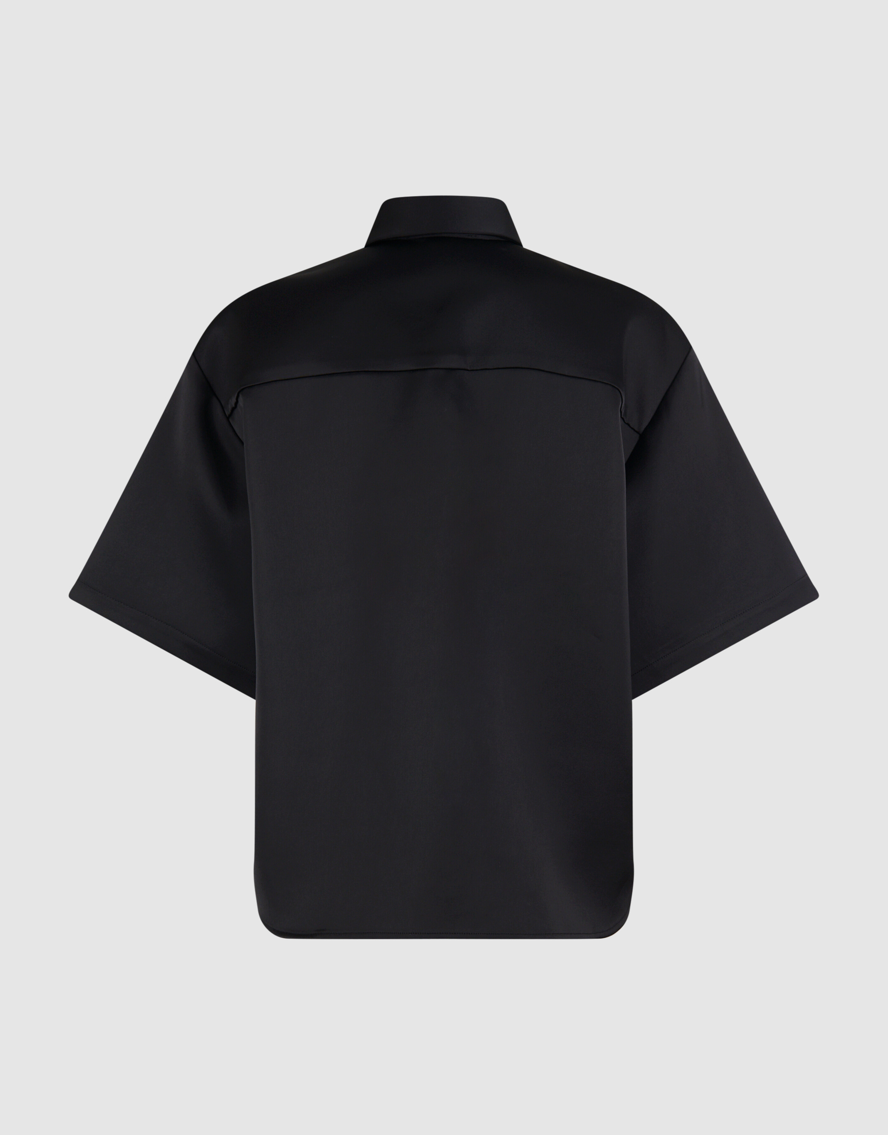 &Uuml;bergro&szlig;e Satinbluse Schwarz von Monica SHOEBY WOMEN