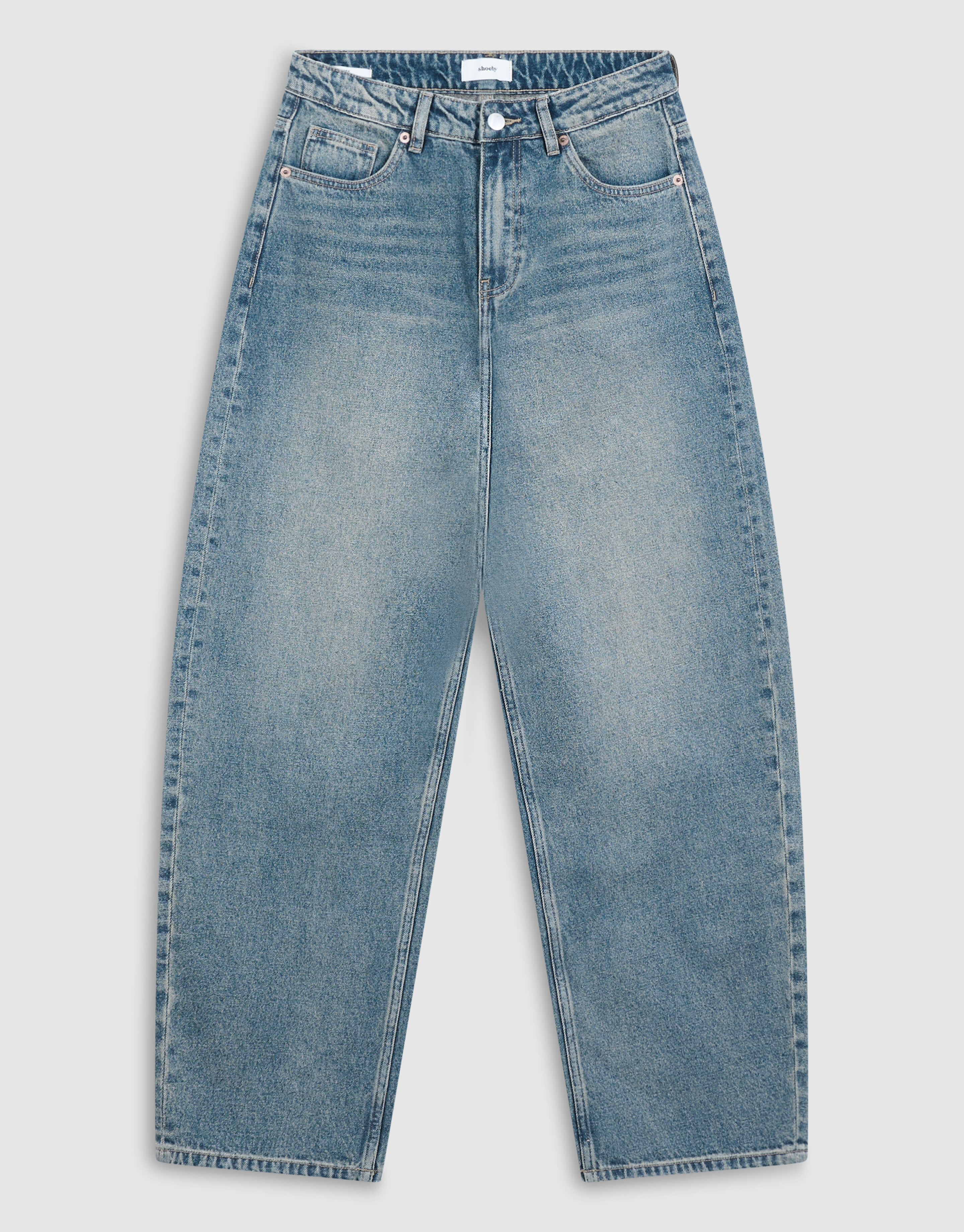 Baggy-Fit-Jeans mit Farbton Dunkelblau SHOEBY WOMEN