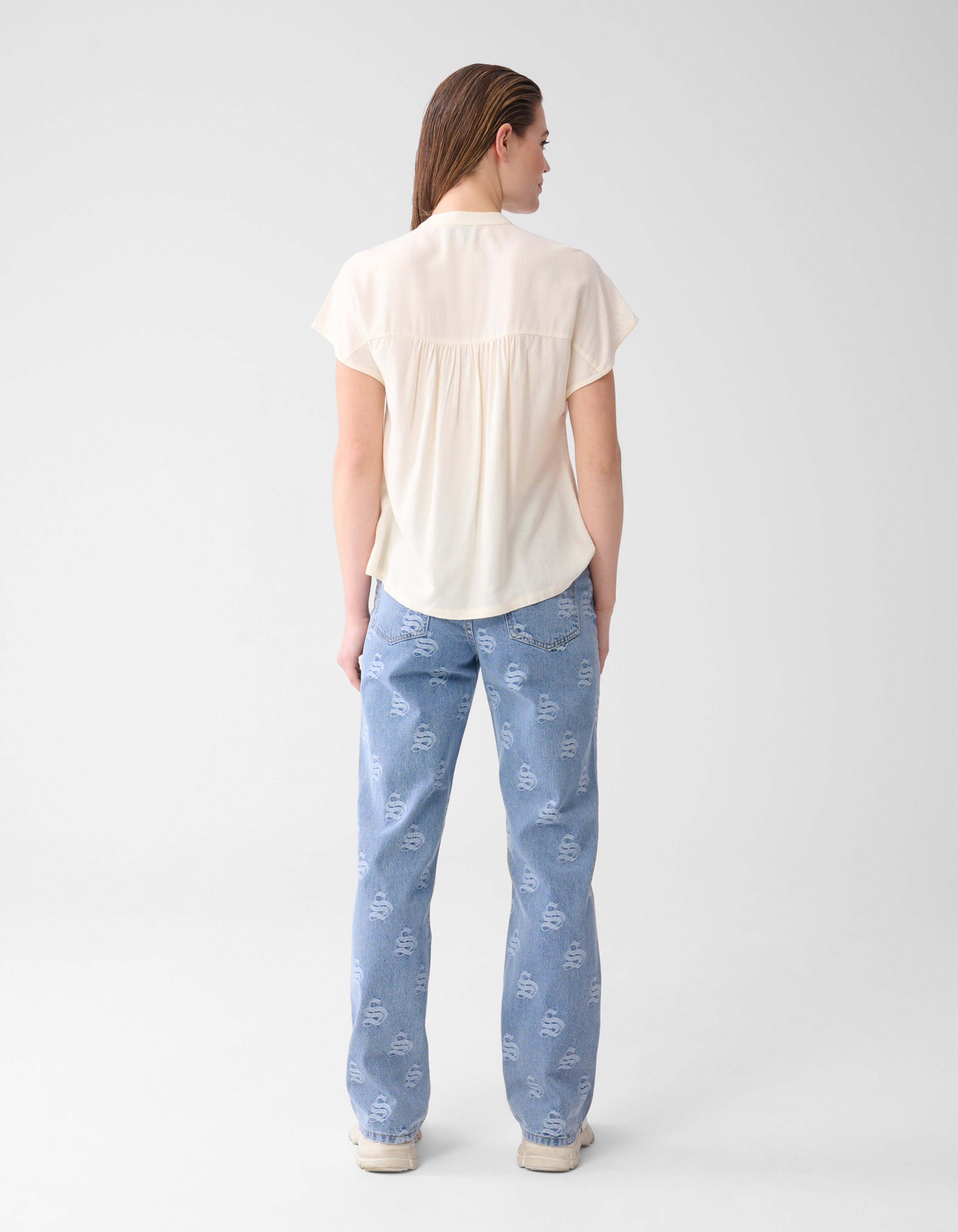 Strukturiertes Oberteil Off White SHOEBY WOMEN