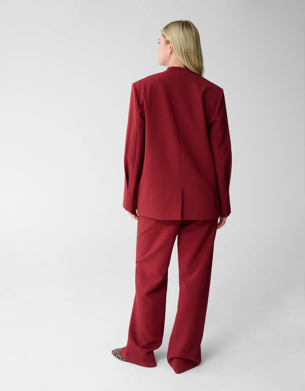 Oversized Blazer Dunkelrot SHOEBY WOMEN