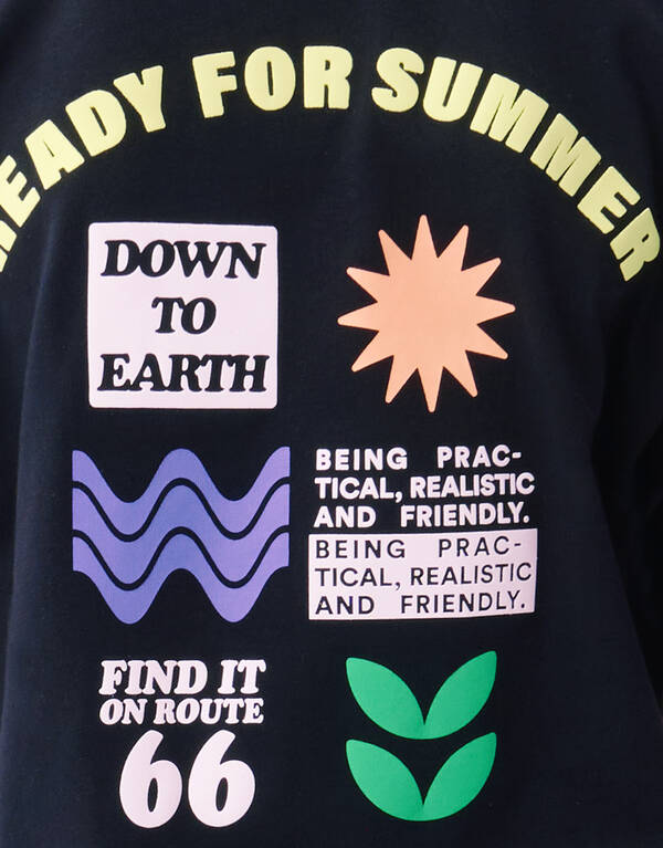 Artwork T-shirt Schwarz SHOEBY BOYS