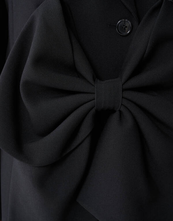 Oversized-Blazer-Kleid mit Krawatte, schwarz SHOEBY WOMEN