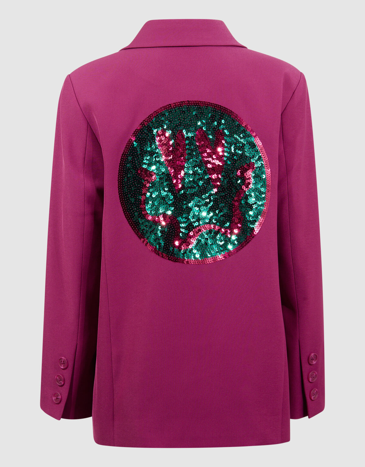 Pailletten-Smile-Blazer Rosa SHOEBY GIRLS