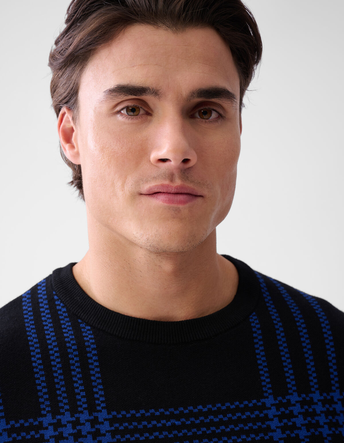 Karierter Pullover Schwarz SHOEBY MEN