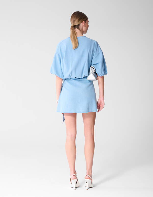 Mini Jeans Wickelkleid Blau SHOEBY WOMEN