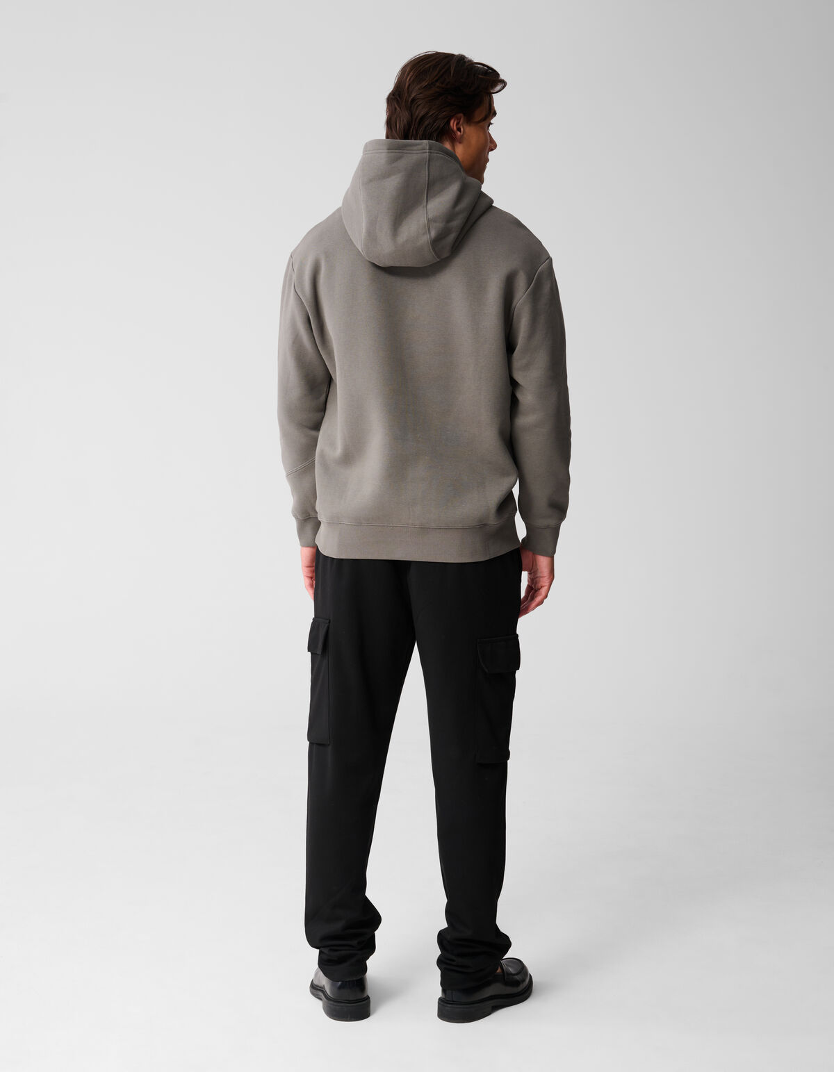 Gemischter Sweat-Hoodie Dunkelgrün SHOEBY MEN