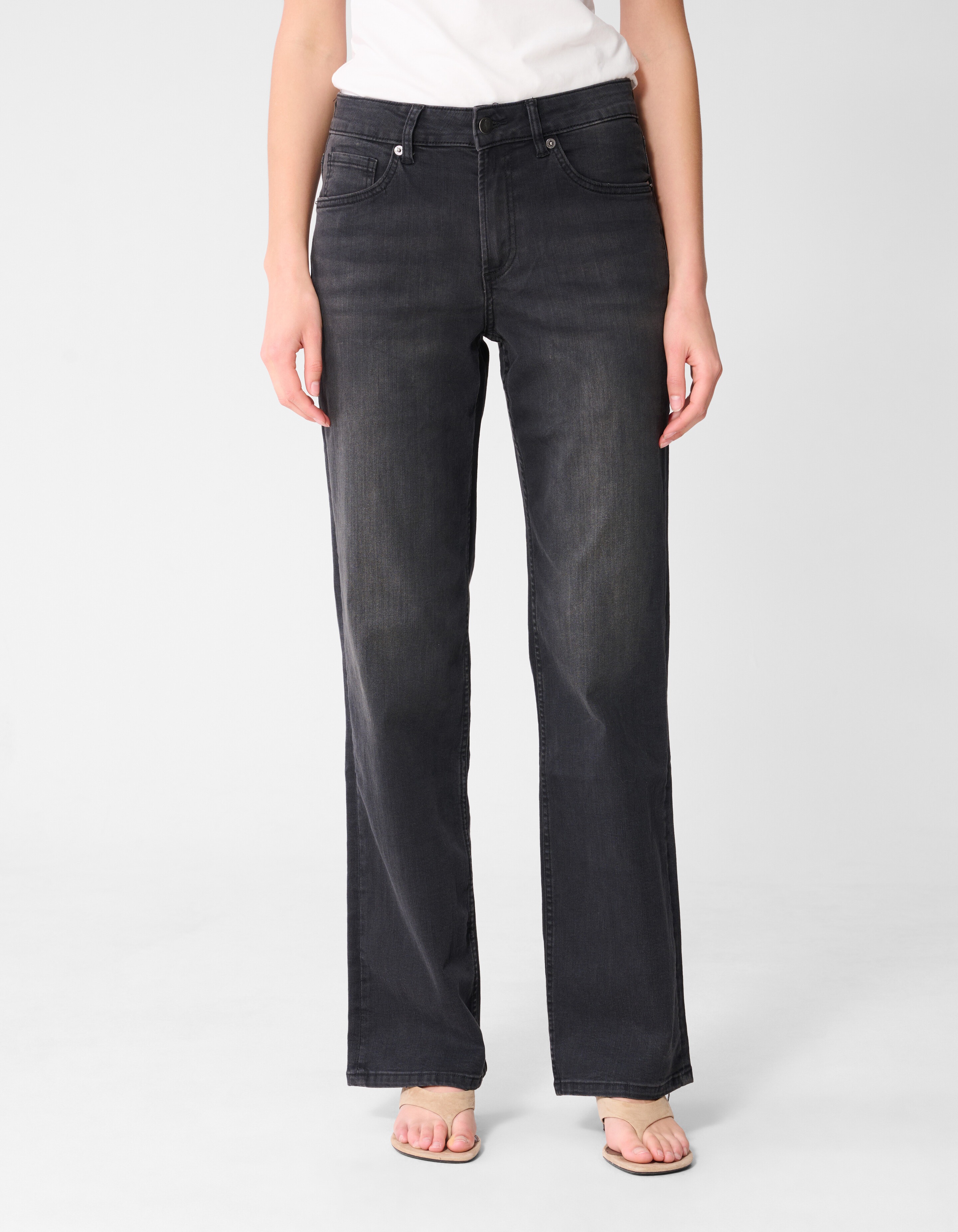 Straight Fit Jeans Dunkelgrau SHOEBY WOMEN