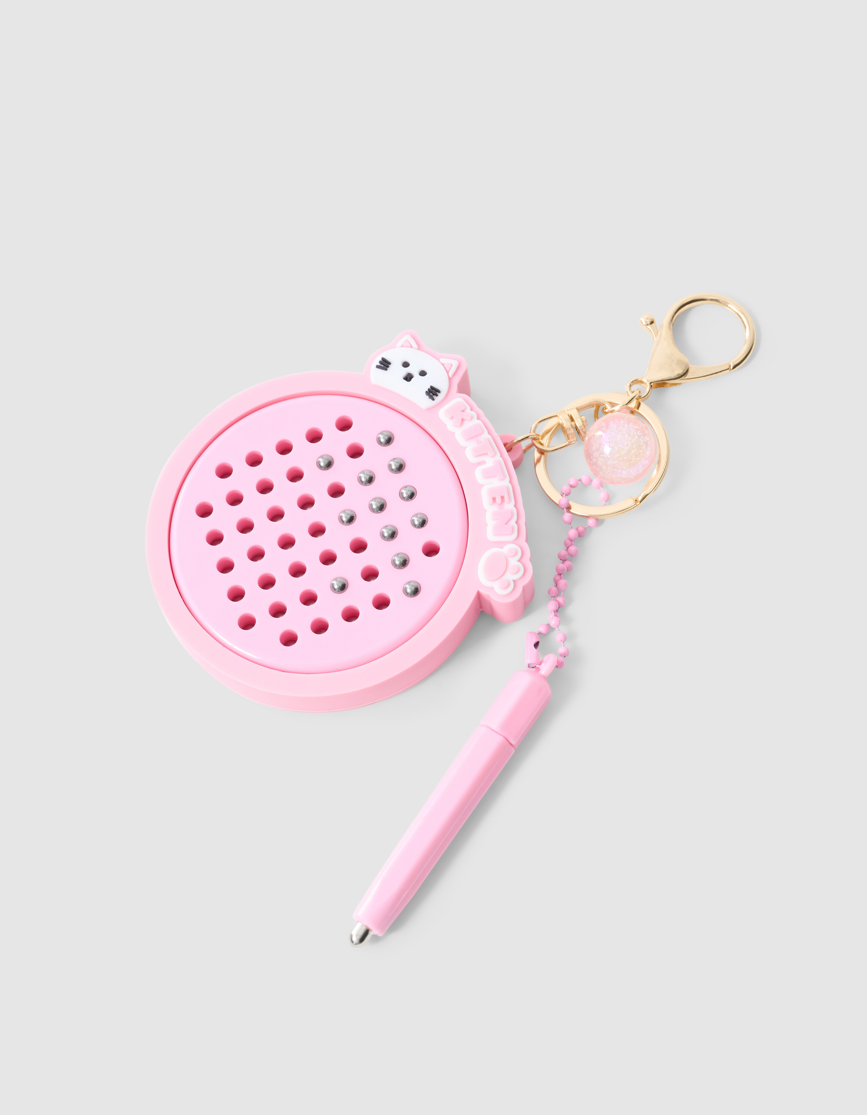 K&auml;tzchen-Spiel-Schl&uuml;sselanh&auml;nger Hellrosa SHOEBY ACCESSOIRES