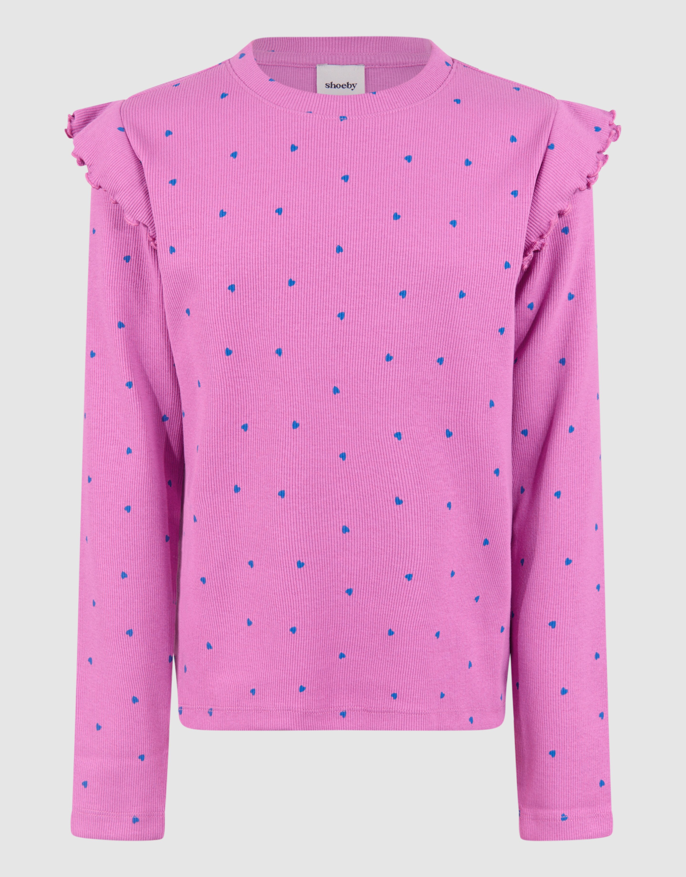 Herz-Rüschen-Top Rosa SHOEBY GIRLS
