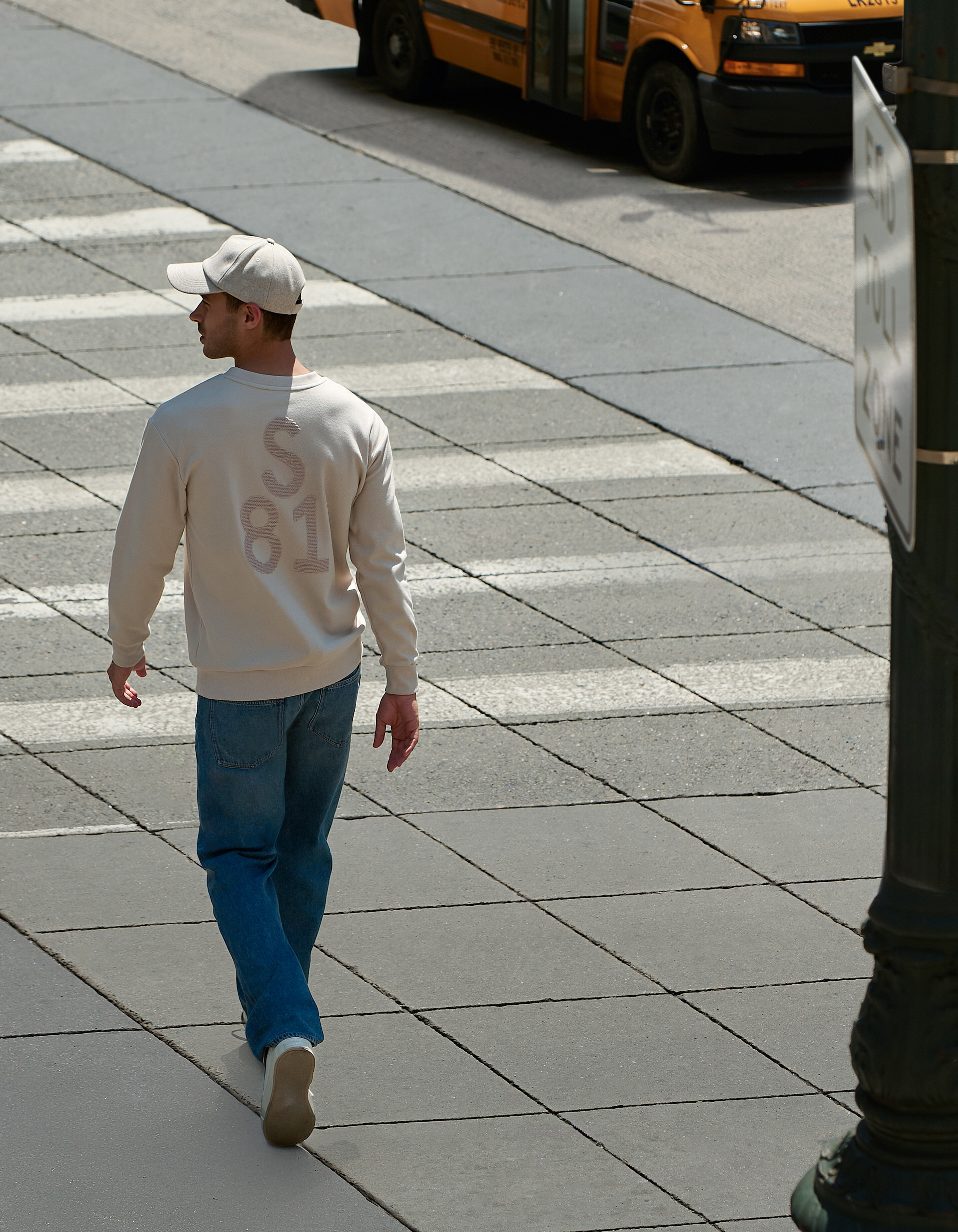 Spark Logo Sweatshirt Sand SHOEBY MEN