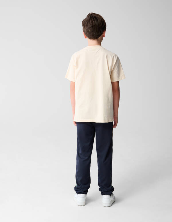 Kunstwerk T-Shirt Gebrochen Wei&szlig; SHOEBY BOYS