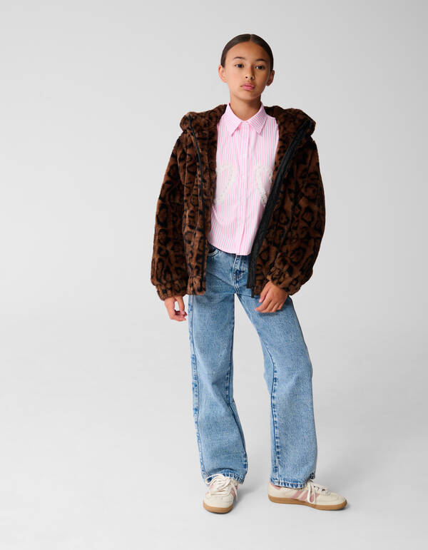 F&uuml;r Leopard Jas Braun SHOEBY GIRLS