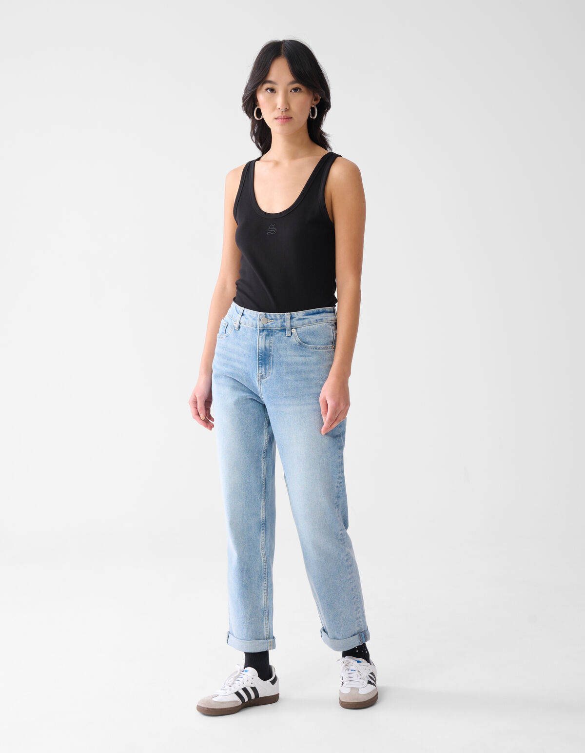 Shoeby Logo Tank Top Schwarz SHOEBY WOMEN