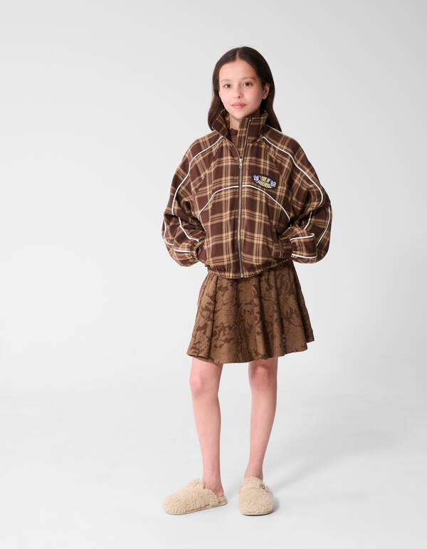 Sportliche Karojacke in Braun SHOEBY GIRLS