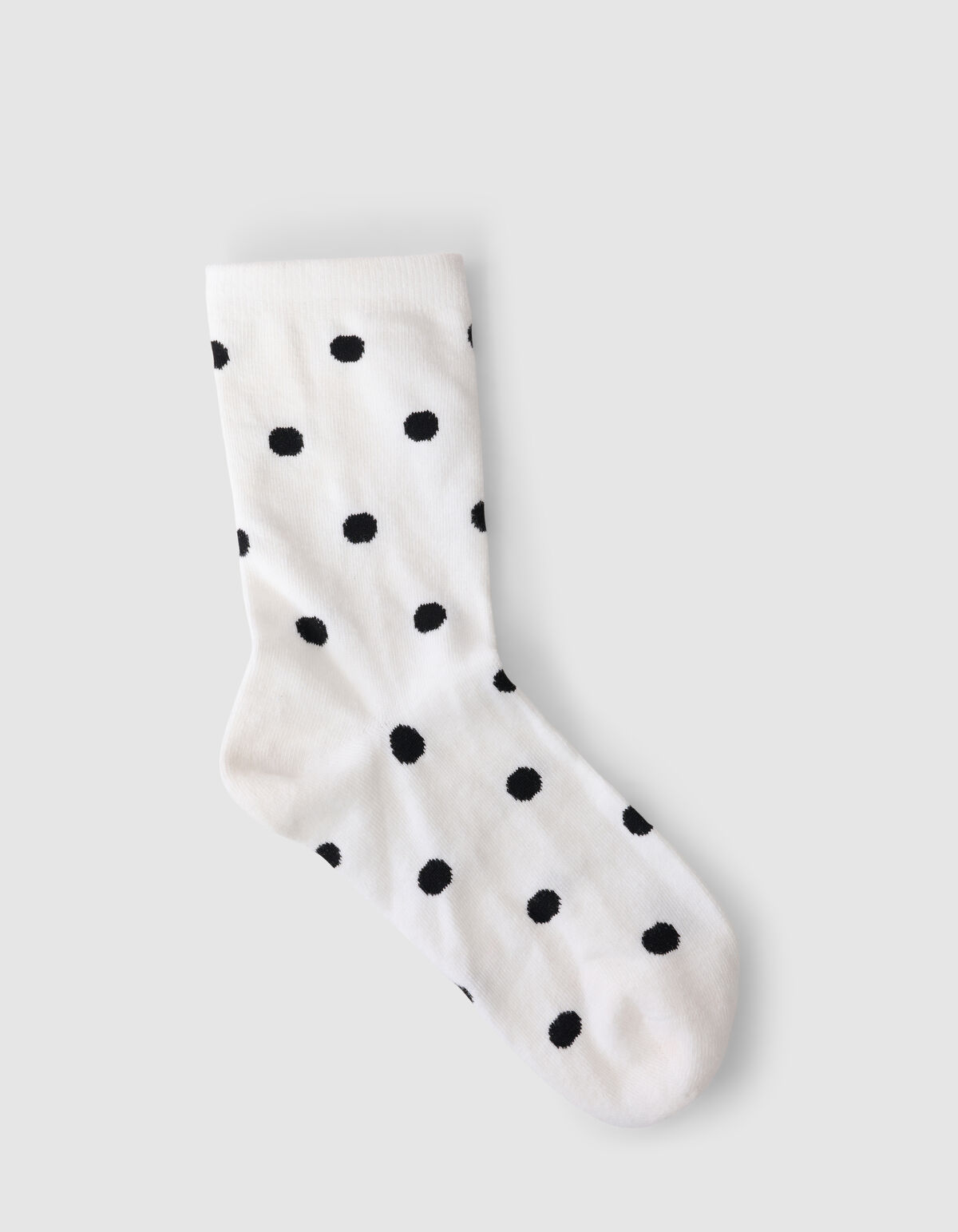 Polkadot Socken Wei&szlig;/Schwarz SHOEBY ACCESSOIRES
