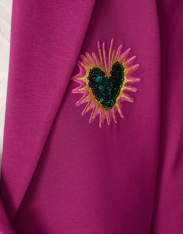 Pailletten-Smile-Blazer Rosa SHOEBY GIRLS