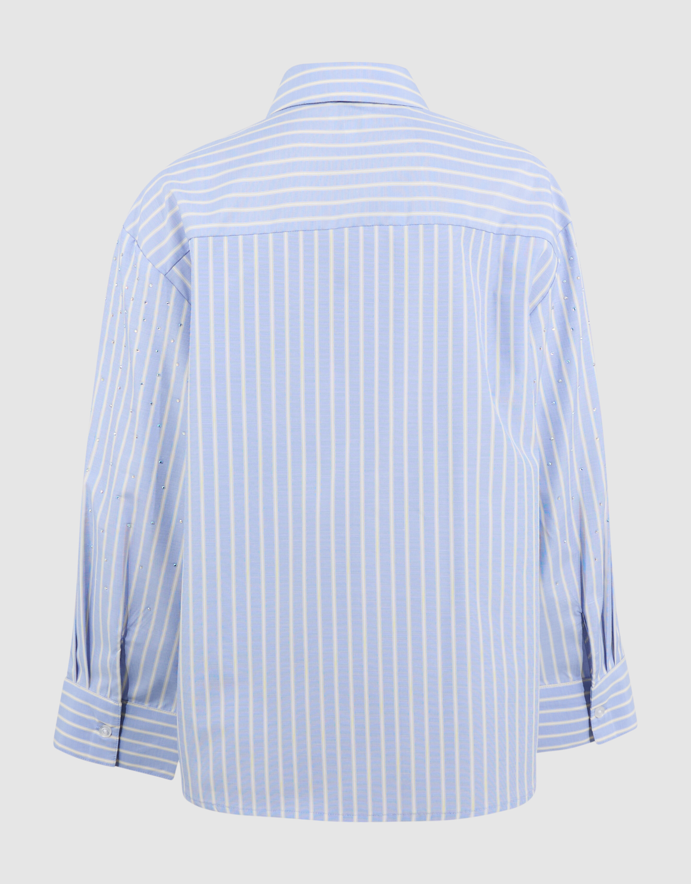 Oversize-Bluse aus Popeline mit Strasssteinen Hel SHOEBY GIRLS