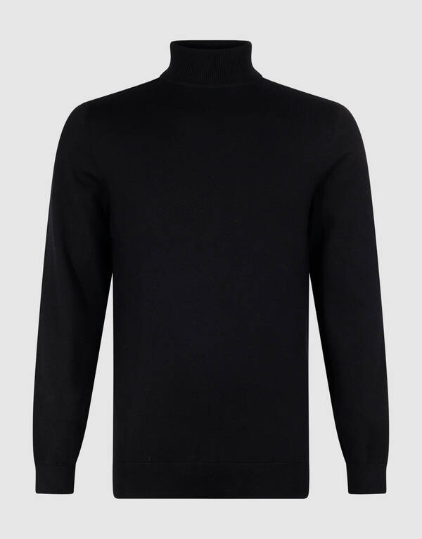 Strickpullover mit Rollkragen Schwarz SHOEBY MEN