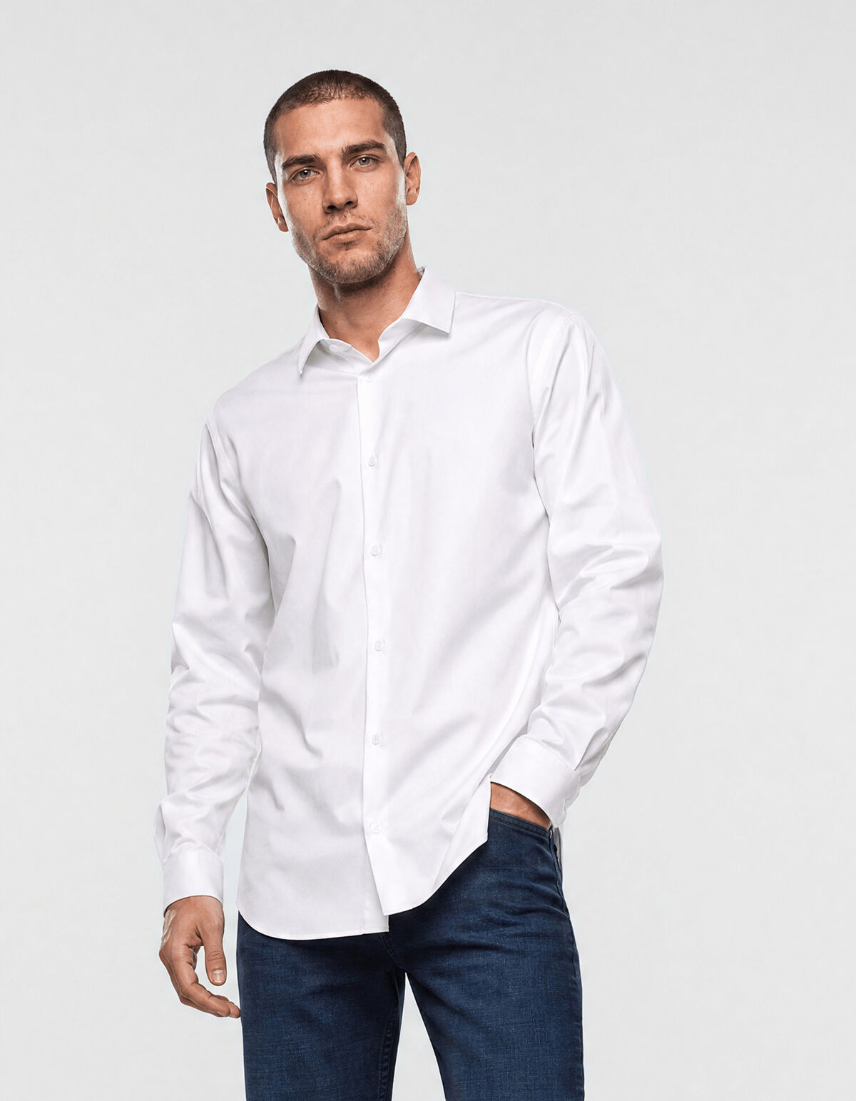 Basic Hemd Wei&szlig; SHOEBY MEN