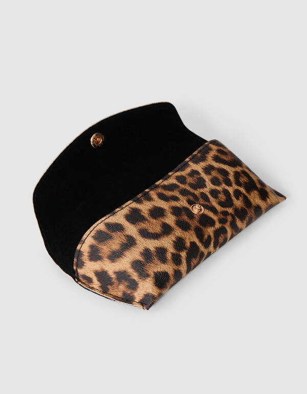 Leopard Sonnenbrillen-Etui Braun SHOEBY ACCESSOIRES