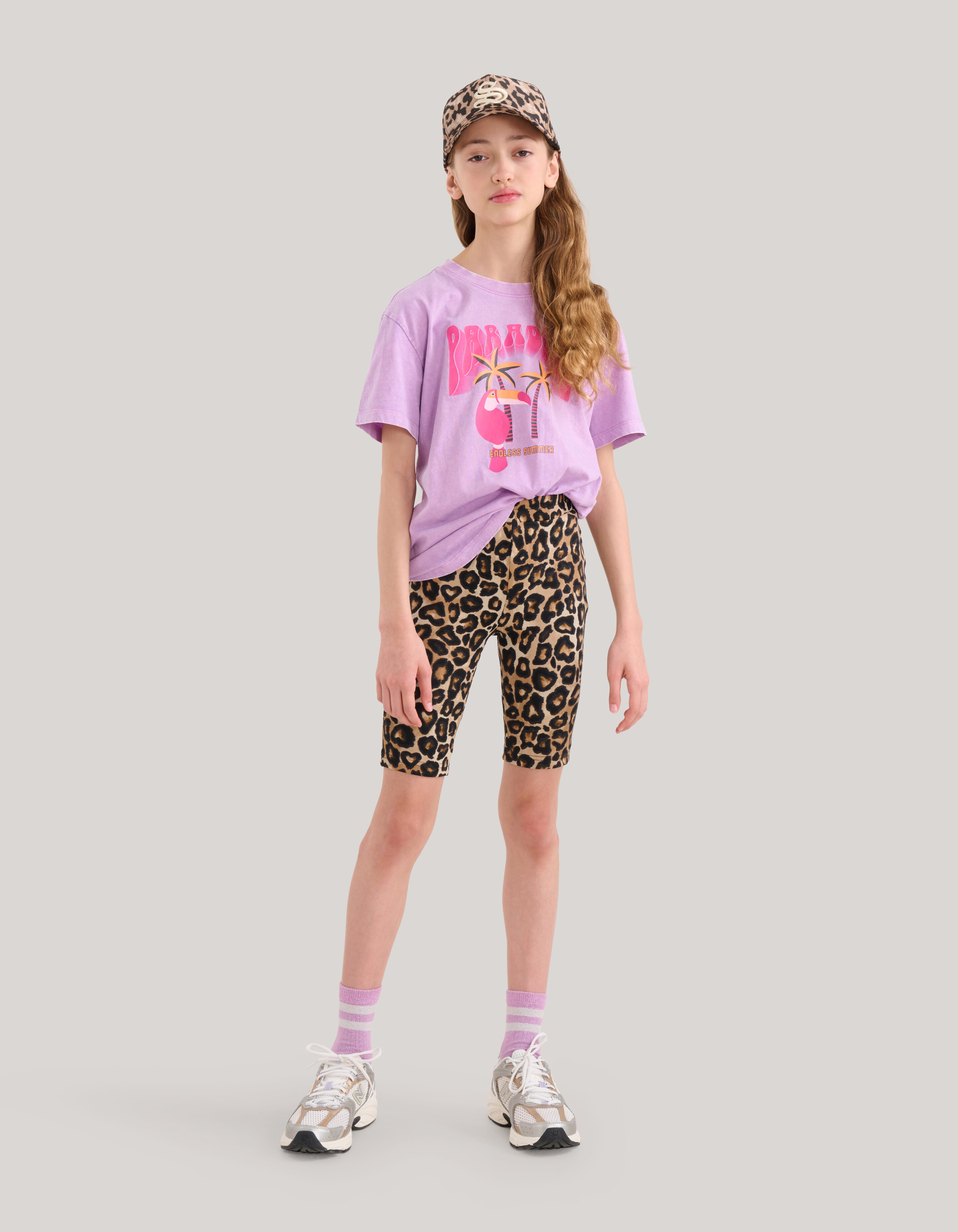 Leopard Print Bikershort Bruin SHOEBY GIRLS