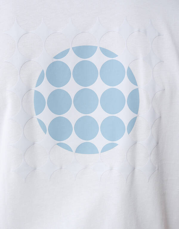 Fading Circle Artwork T-Shirt Hellblau SHOEBY MEN
